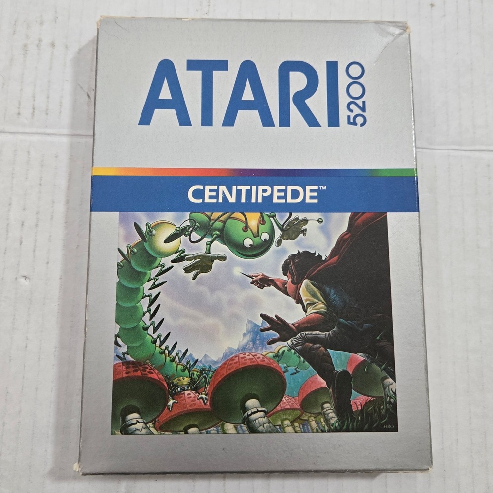 Vintage 1982 Atari 5200 Centipede Game CIB Complete Box Manual Cart USA Made